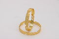 MILARA CNC GOLD PLATED BANGLE