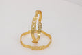 MONARE GOLD PLATED CNC BANGLES