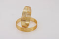 AELORA CNC GOLD PLATED BANGLES