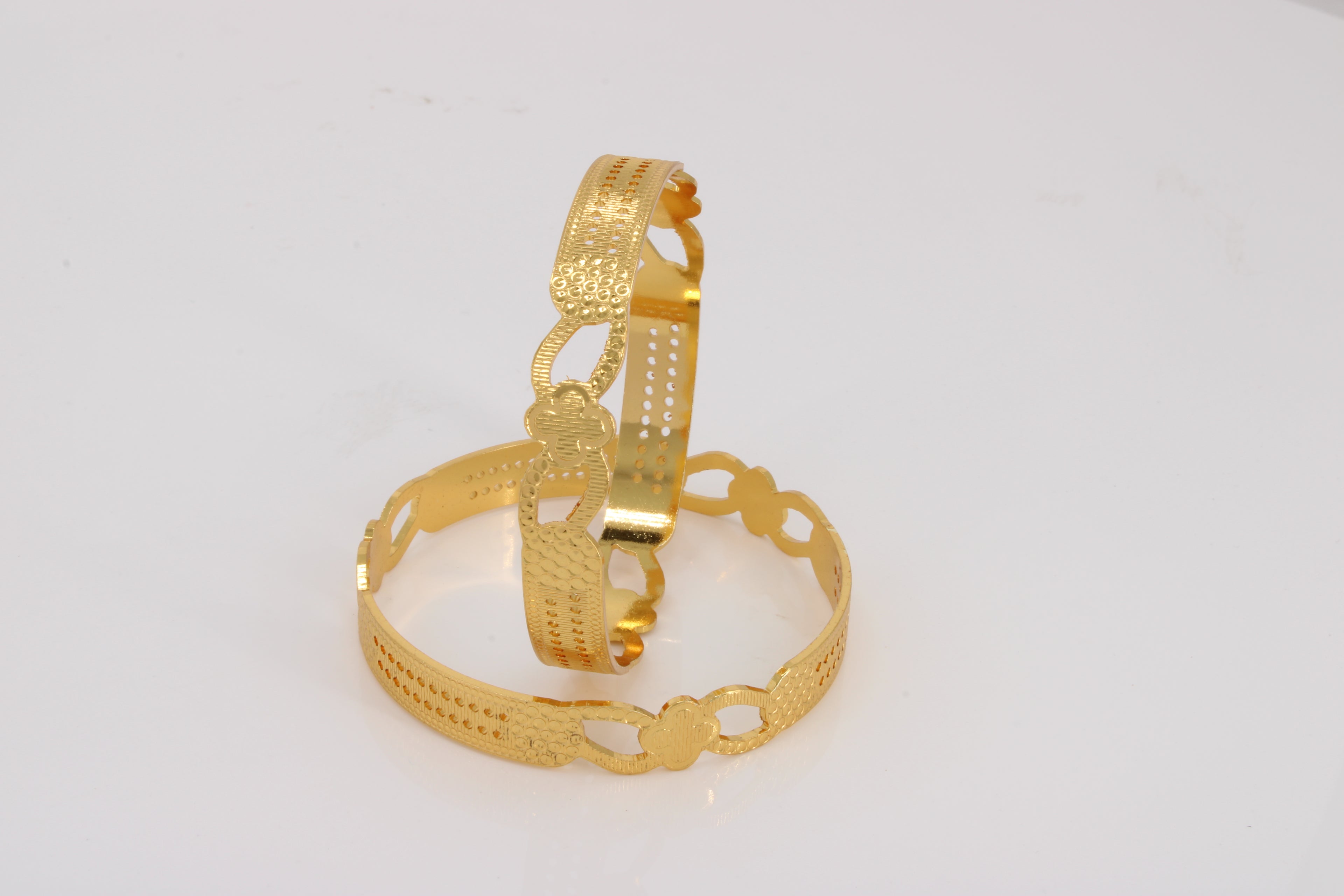 AZYRA CNC GOLD PLATED BANGLES