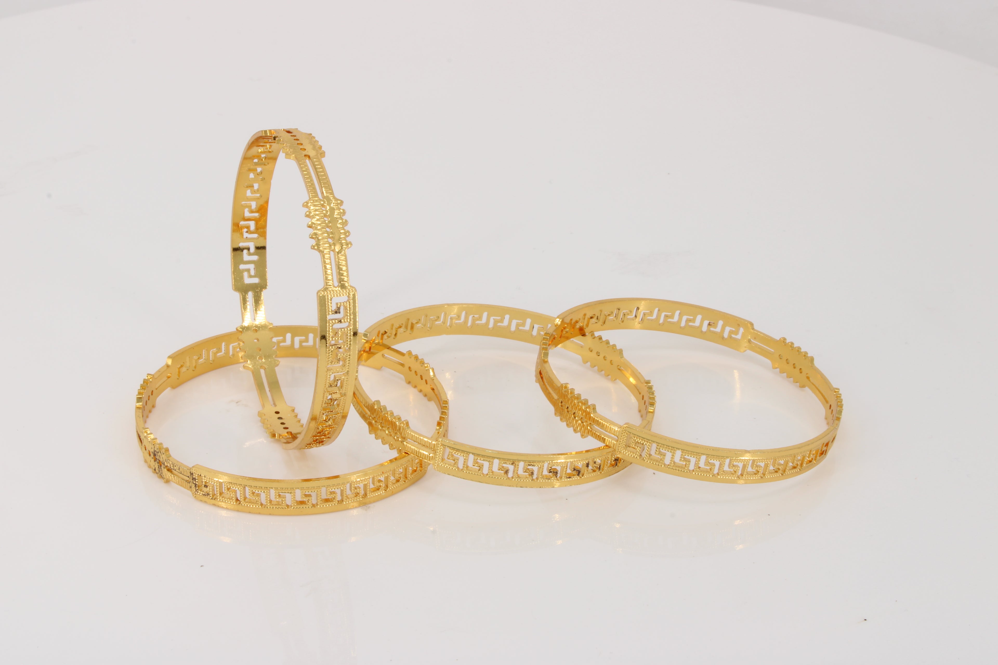 ZENVOGUE CNC GOLD PLATED BANGLE