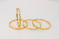 AVYRA LUXE GOLD PLATED CNC BANGLES