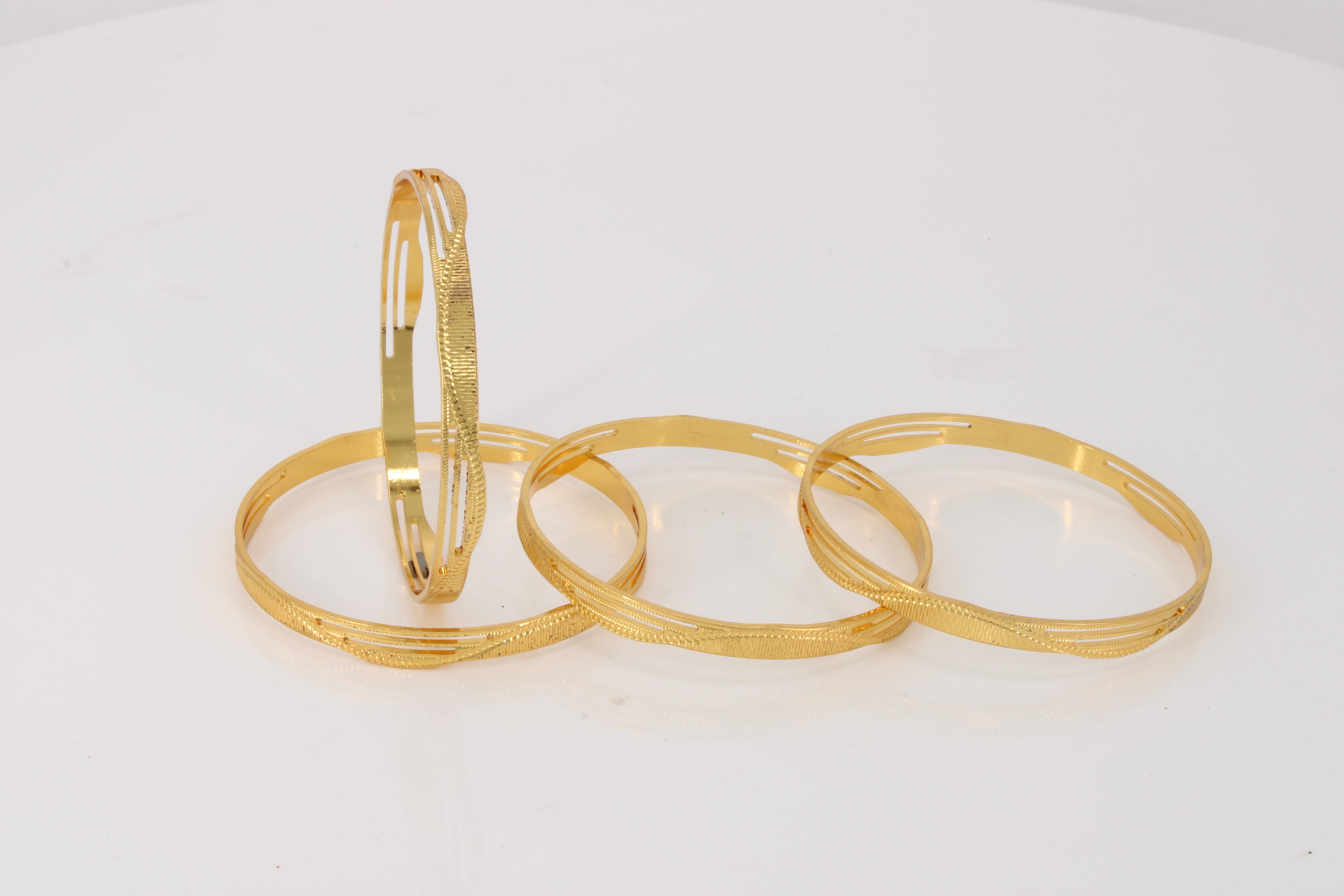 AERORA CNC GOLD PLATED BANGLES
