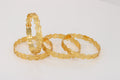 ELARA CNC GOLD PLATED BANGLE