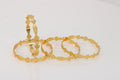 PARIONE CNC GOLD PLATED BANGLES