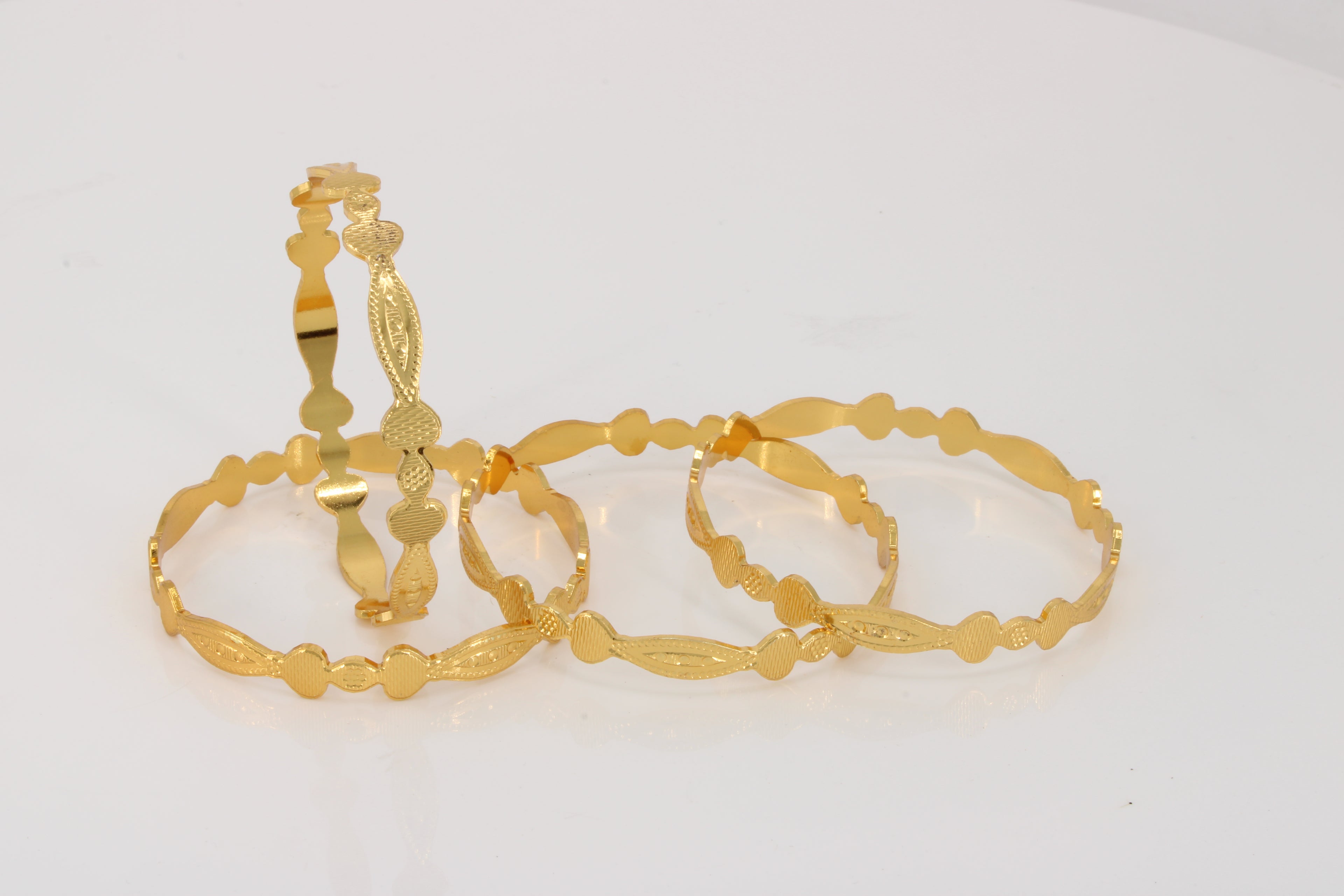 PARIONE CNC GOLD PLATED BANGLES