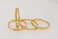 VELOURA GOLD PLATED CNC BANGLE