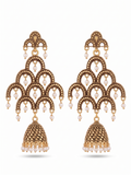 AVINA GOLD PLATED JHUMKA