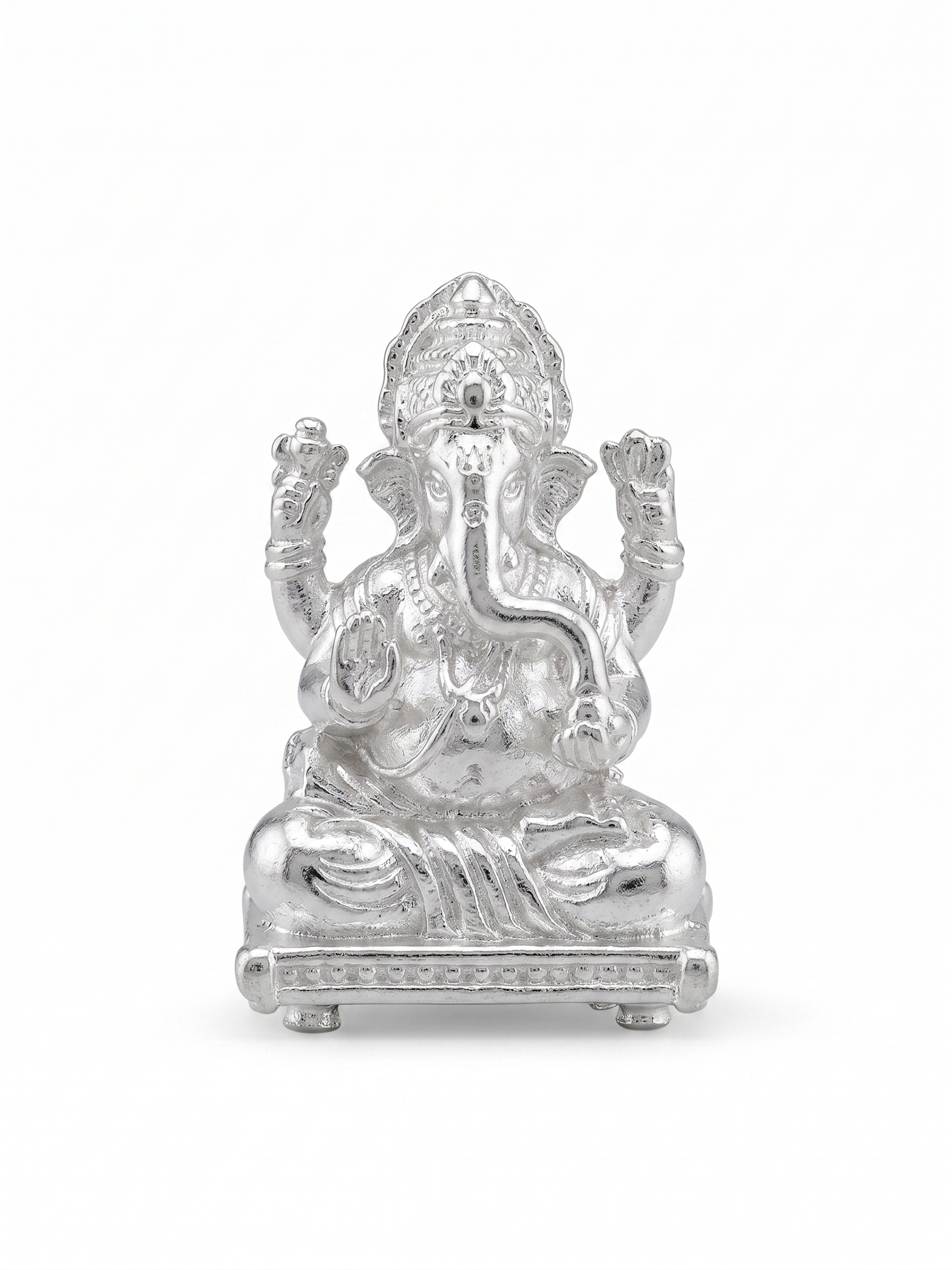 LORD GANAPATI SILVER PLATED IDOL