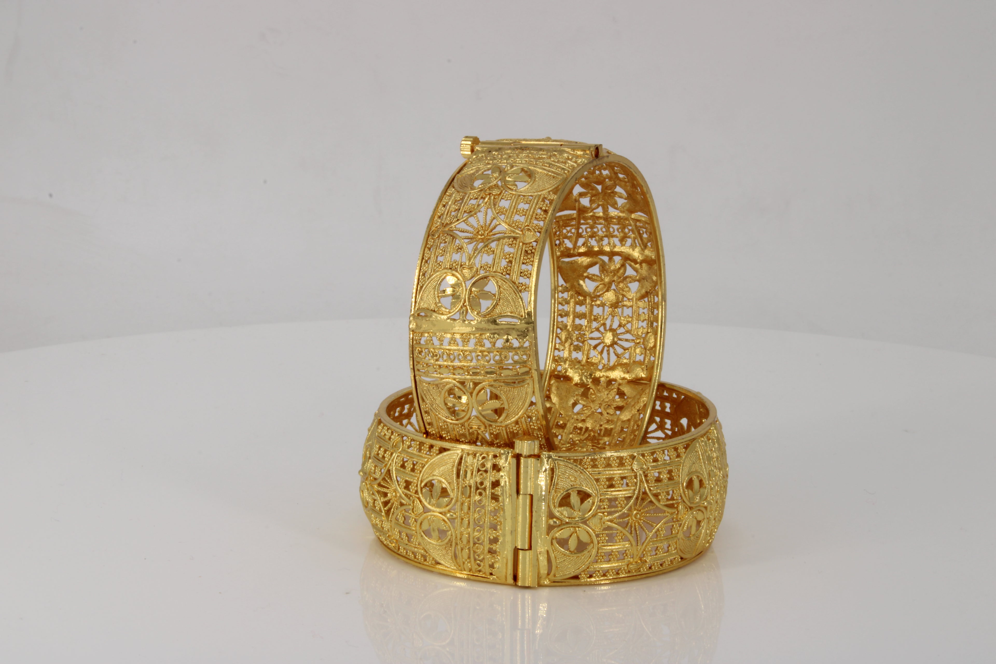 Ornate Gold Bangles