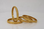 Intricately Designed Gold Bangles: