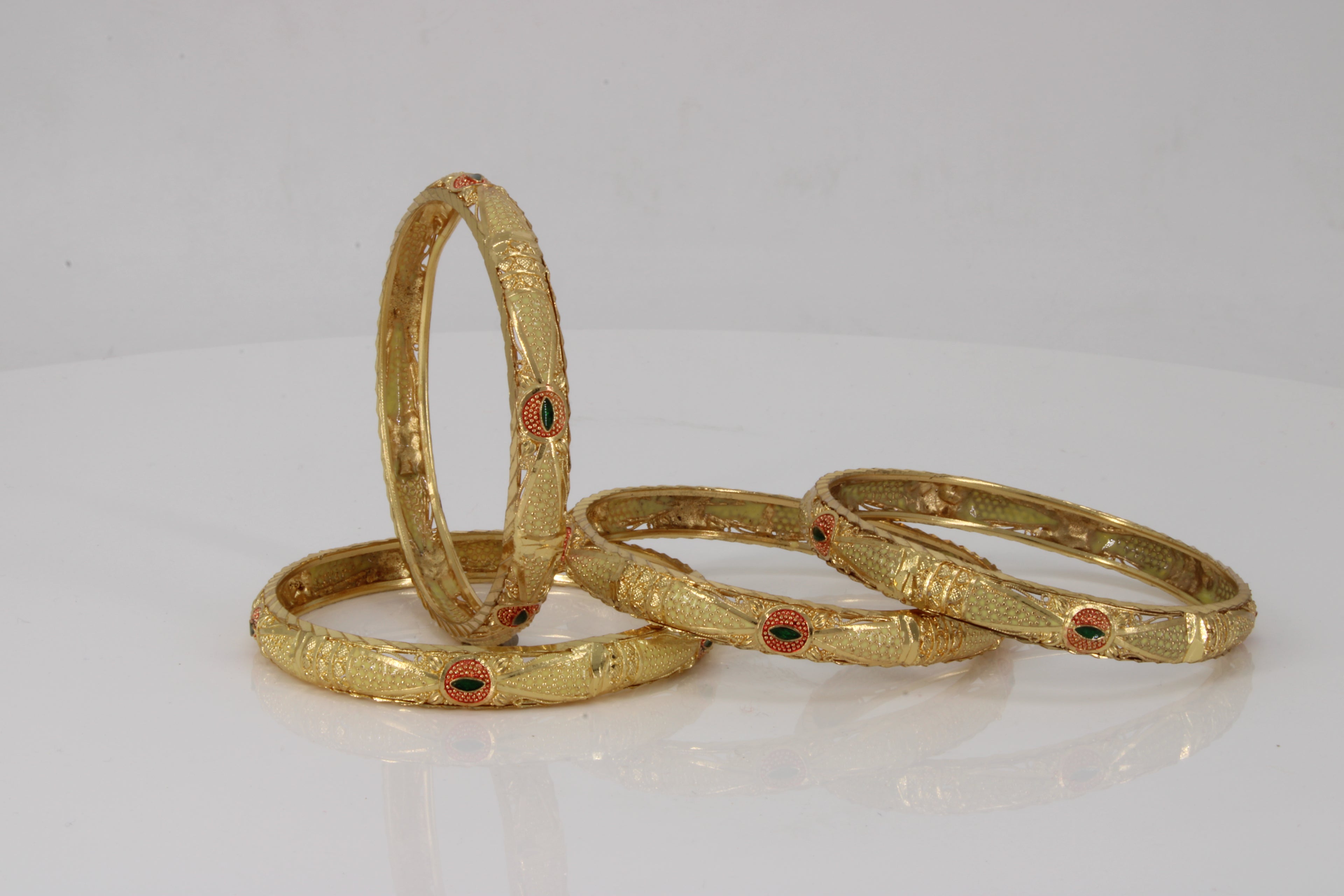 Ruby Emerald Stone Bangles