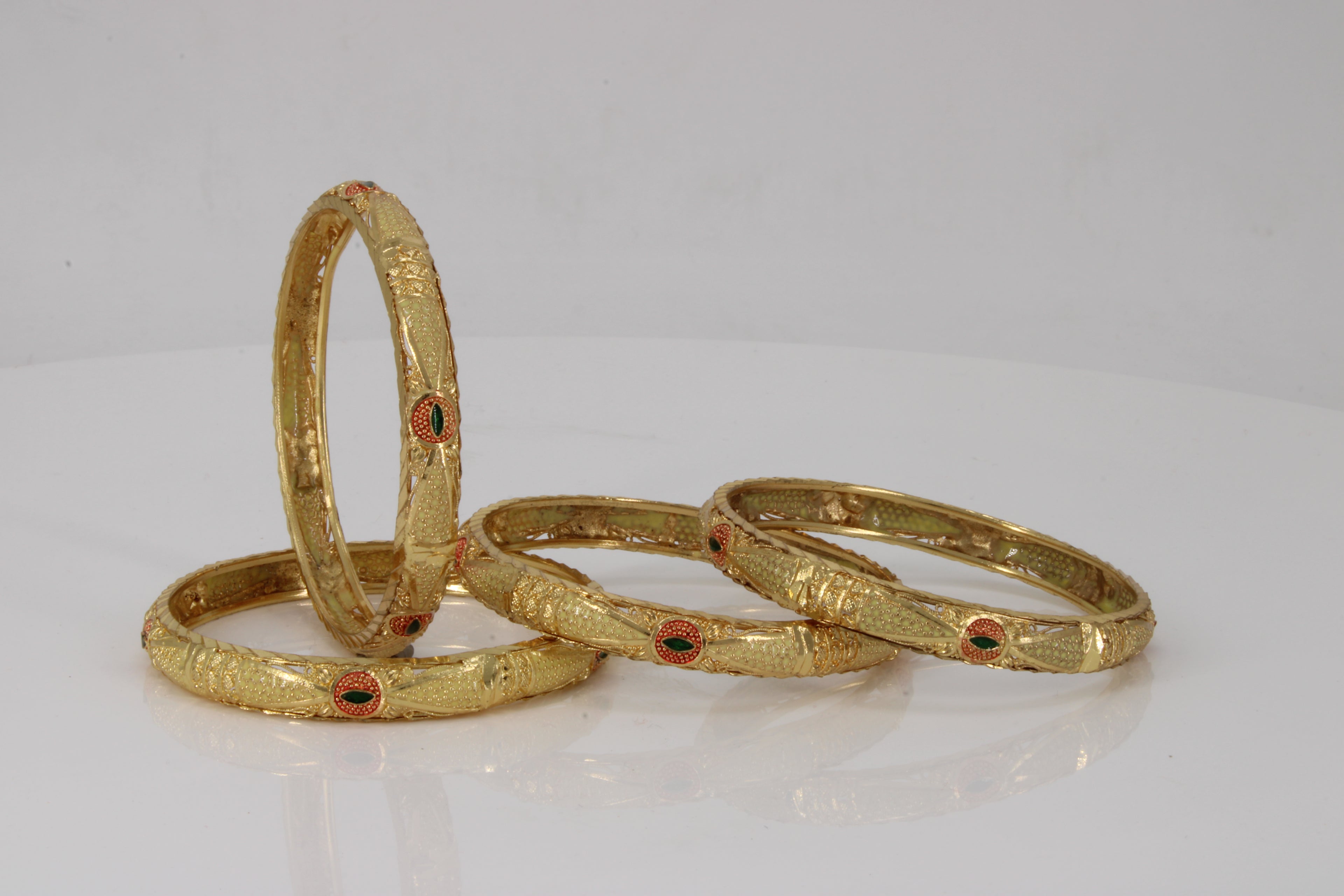 Ruby Emerald Stone Bangles