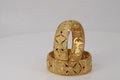 Golden Lattice bangles
