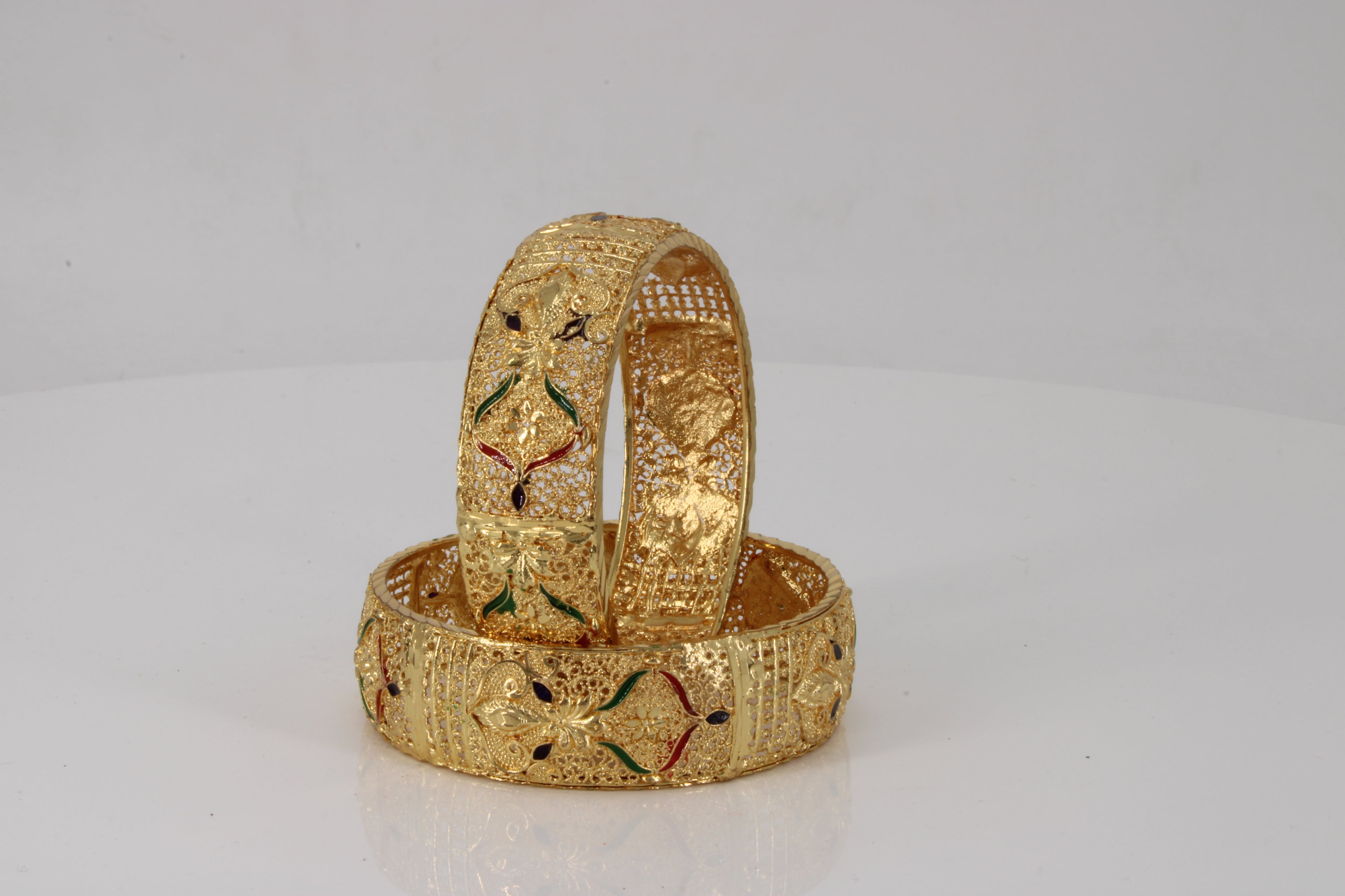 Ornate Gold Bangles