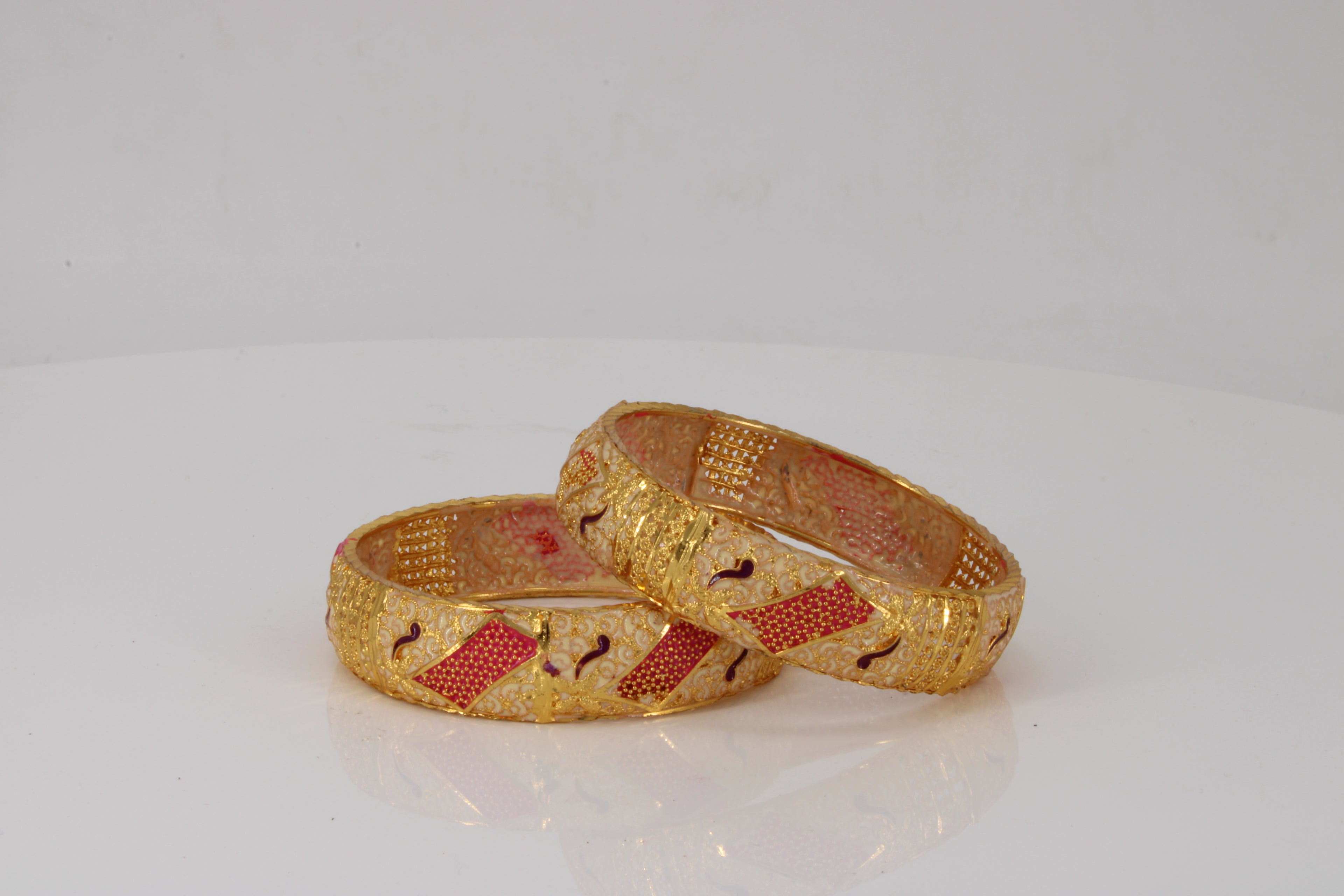 Ruby & Diamond Harmony Bangles