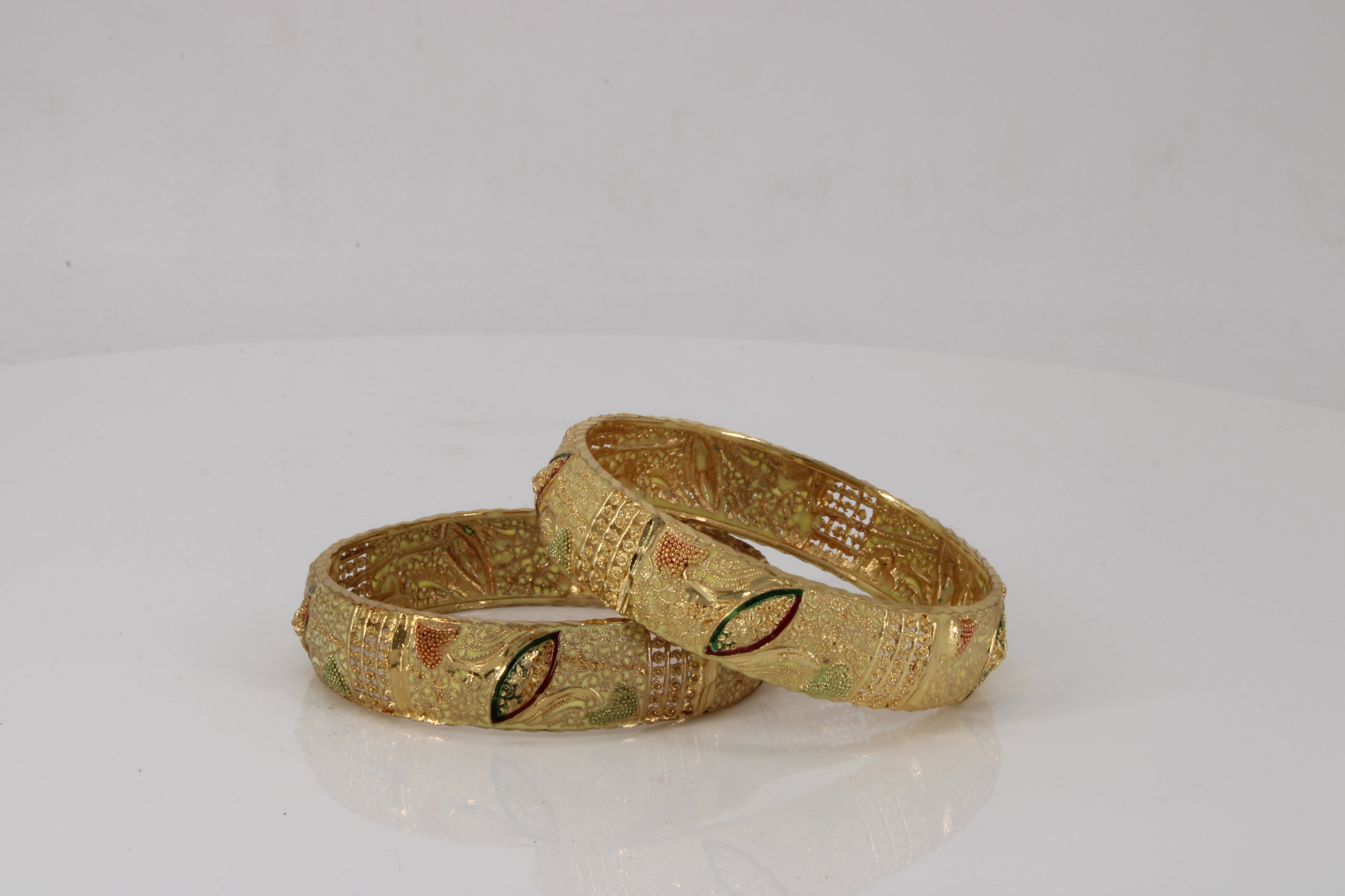 Meenakari and stone work bangles