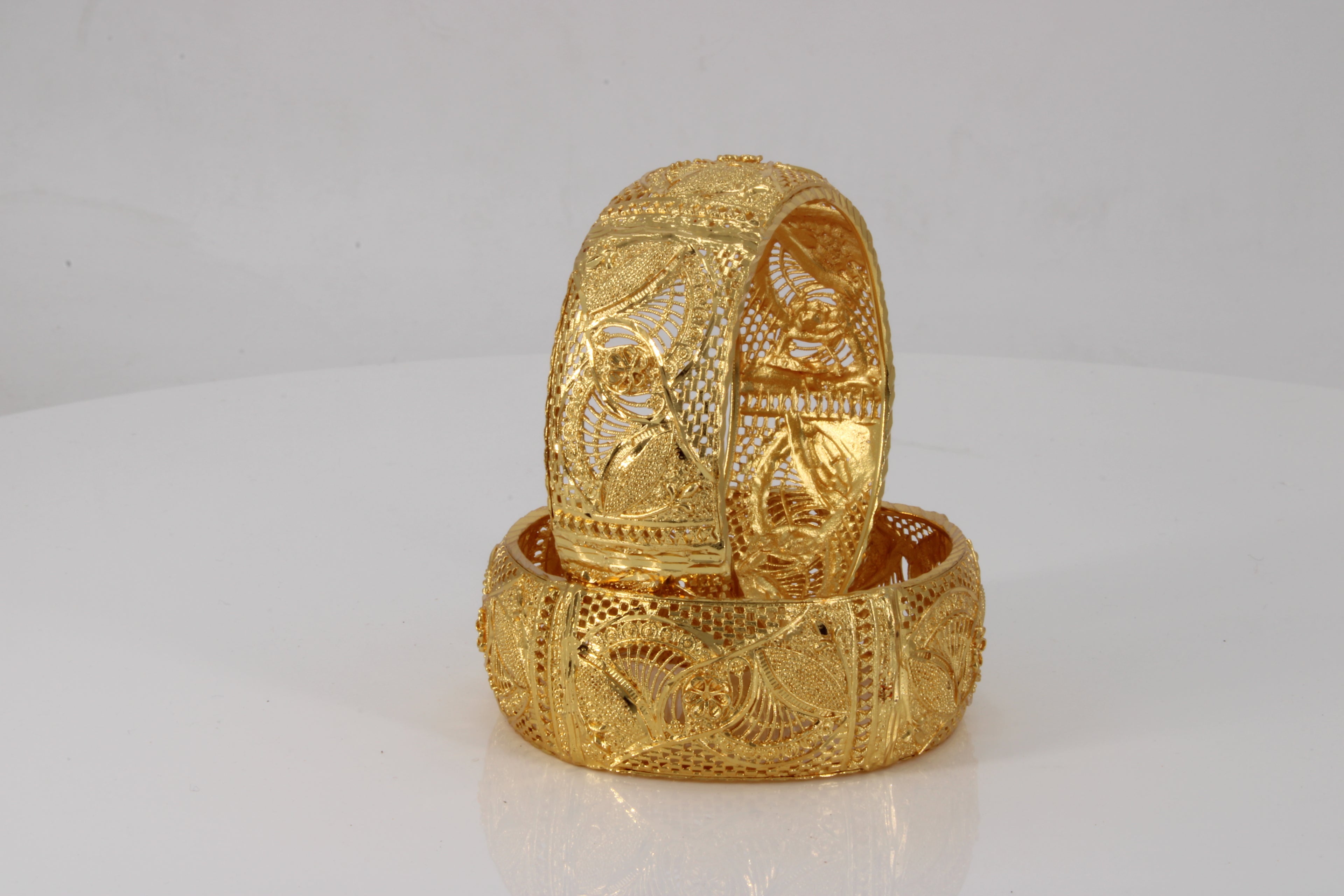 Traditional Indian Gold-Plated Bangles