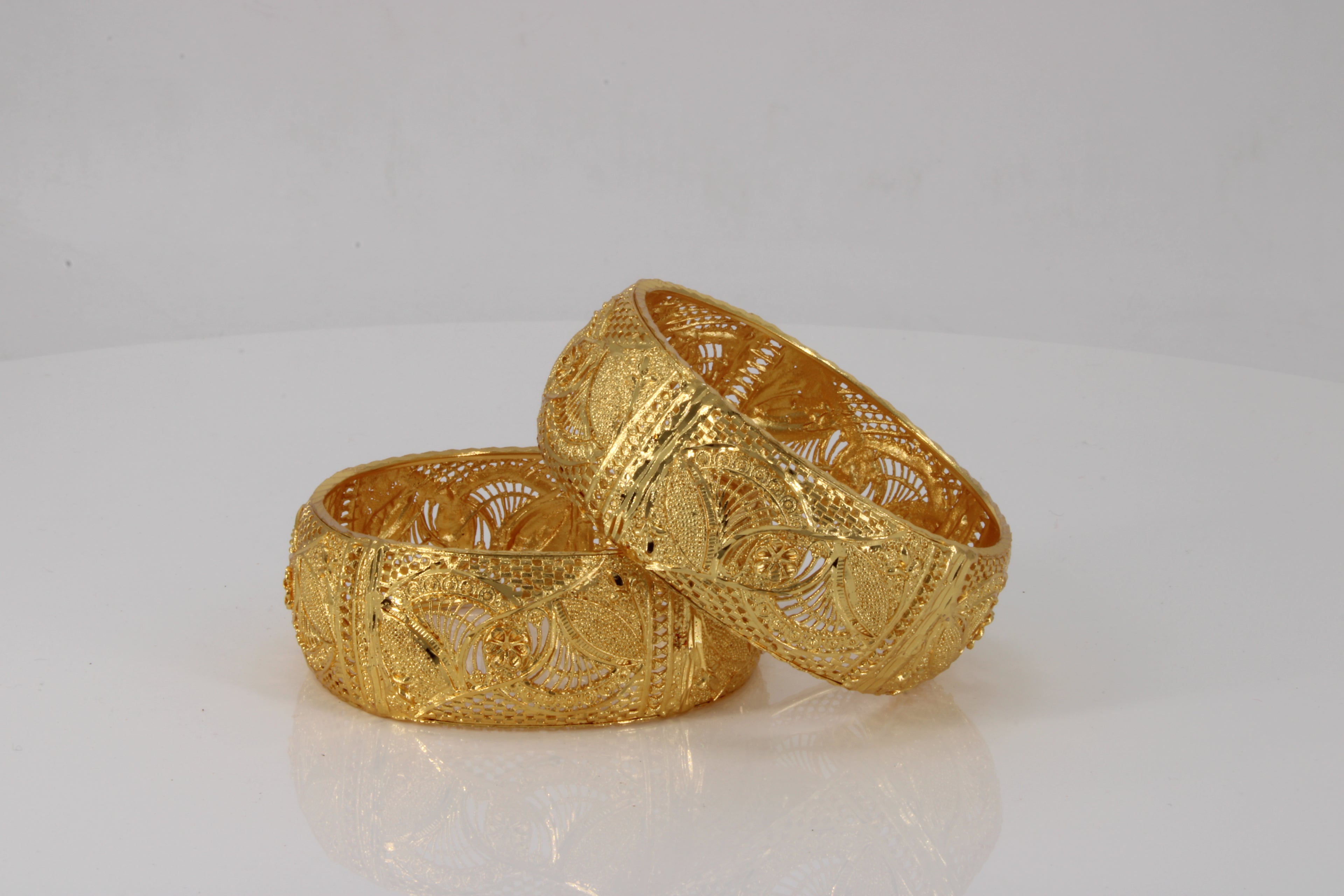 Traditional Indian Gold-Plated Bangles
