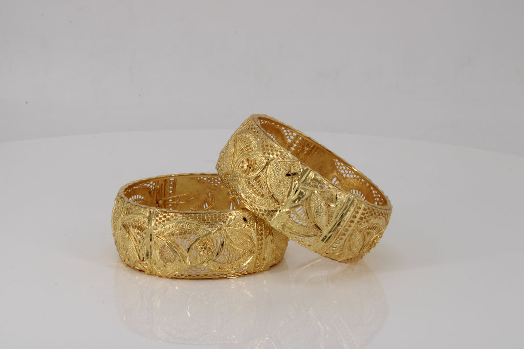 Traditional Indian Gold-Plated Bangles