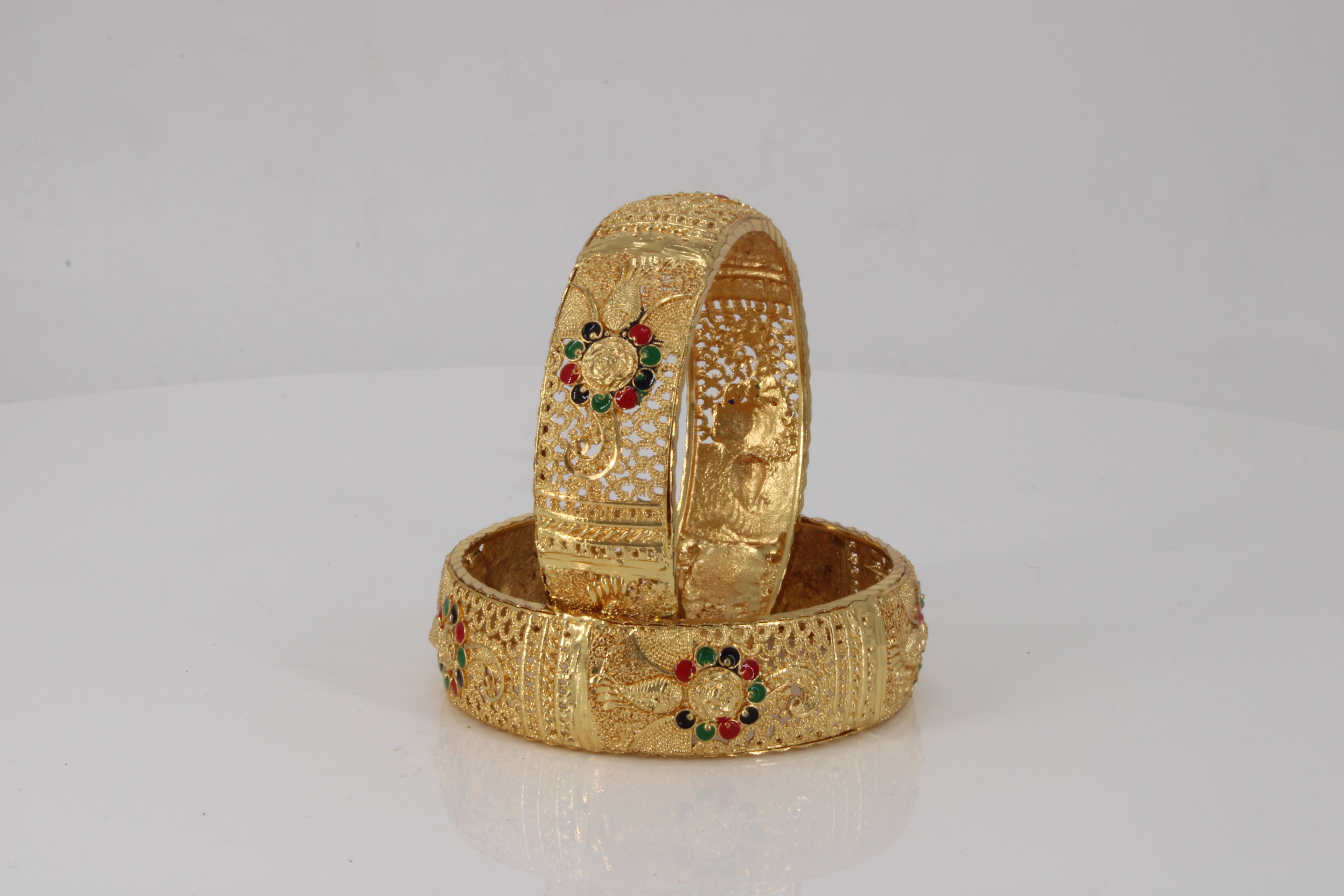 Rajwadi Traditional Gold Plated Bangles
