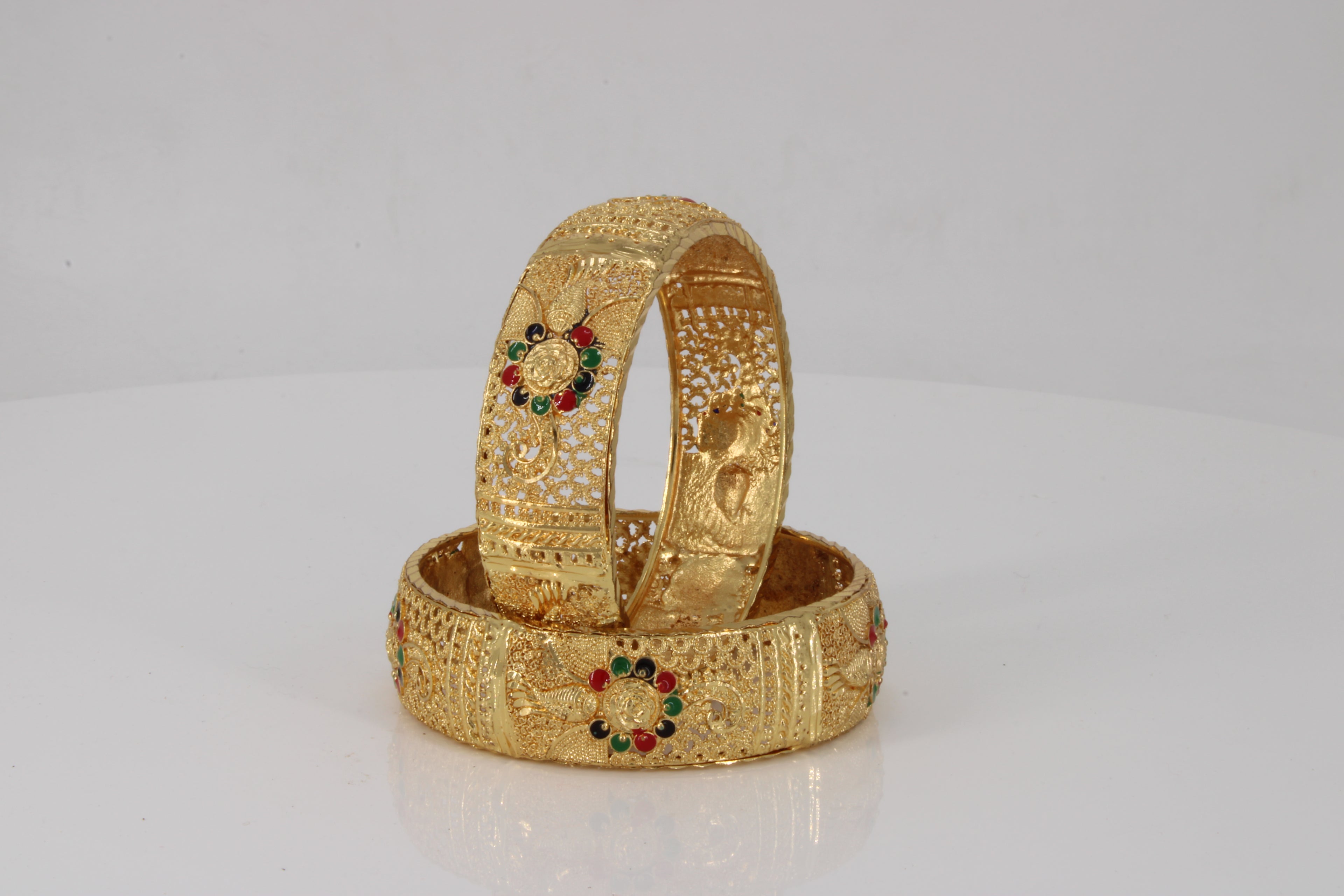 Rajwadi Traditional Gold Plated Bangles