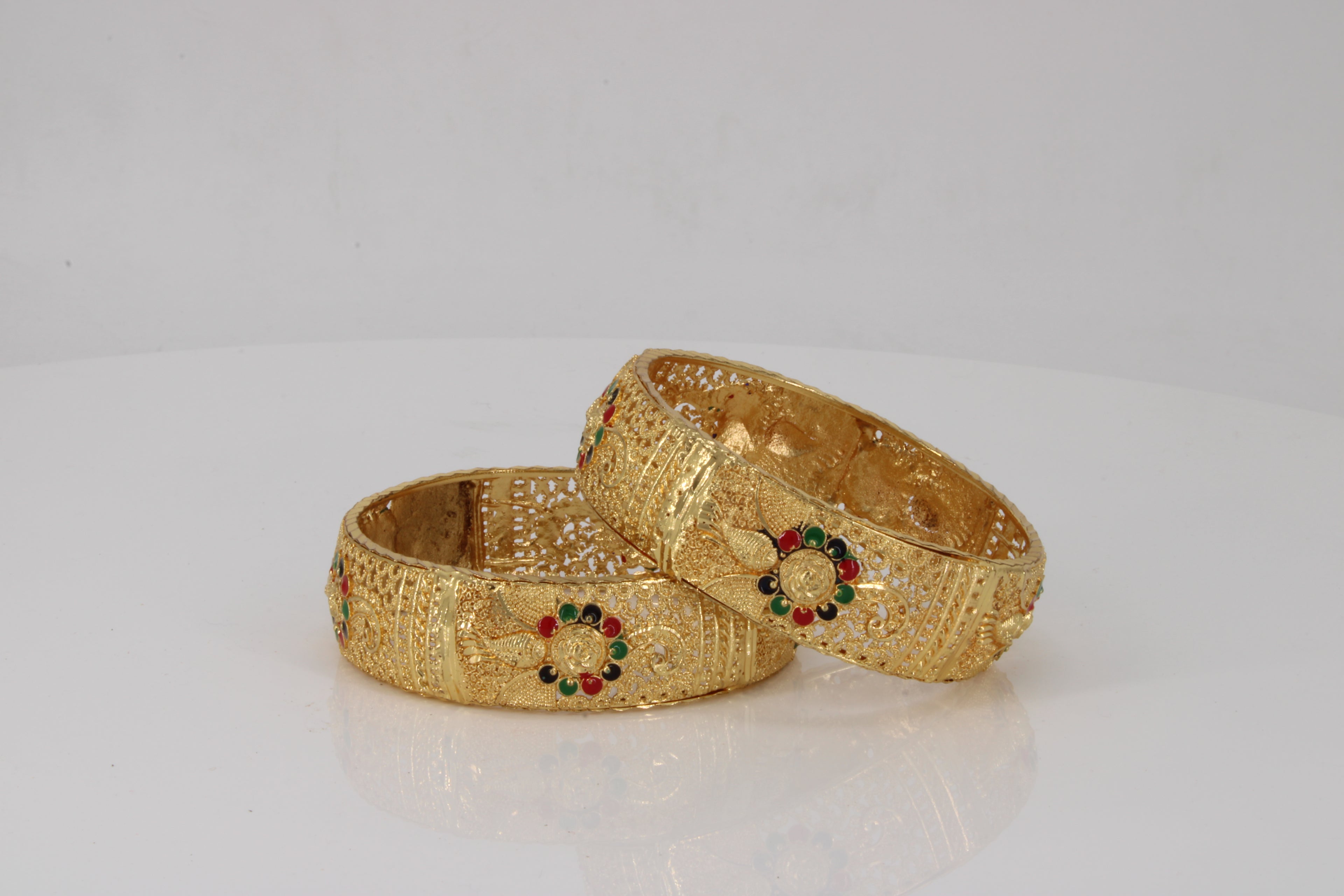 Rajwadi Traditional Gold Plated Bangles