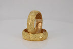 Fancy Golden Brass Bangles