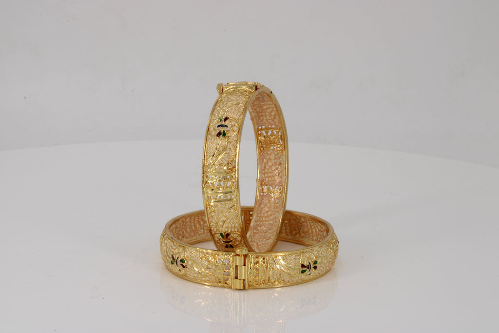 Golden Weaves Bangles