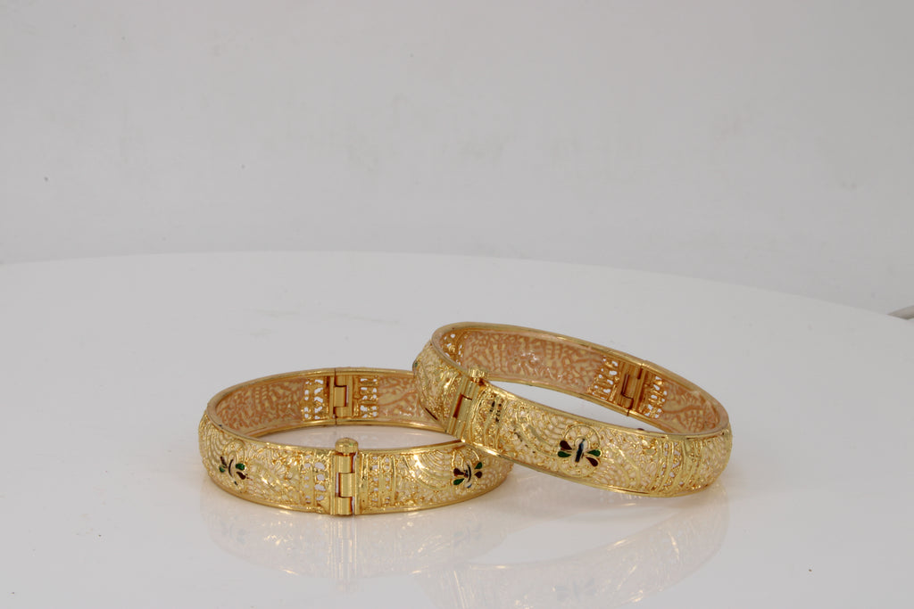 Golden Weaves Bangles