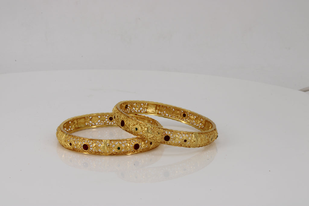 Ruby Gleam Bangles