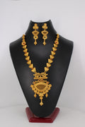 Matte Finish Floral Pendant Set