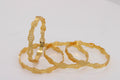 AORYA CNC GOLD PLATED  BANGLES