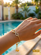 EZA ITALIAN GOLD AND DIAMOND BRACELET