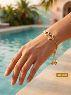INFINITY GOLD AND DIAMOND BRACELET