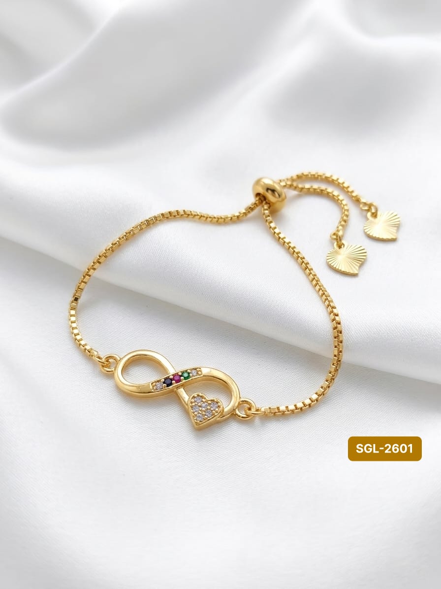 INFINITY GOLD AND DIAMOND BRACELET