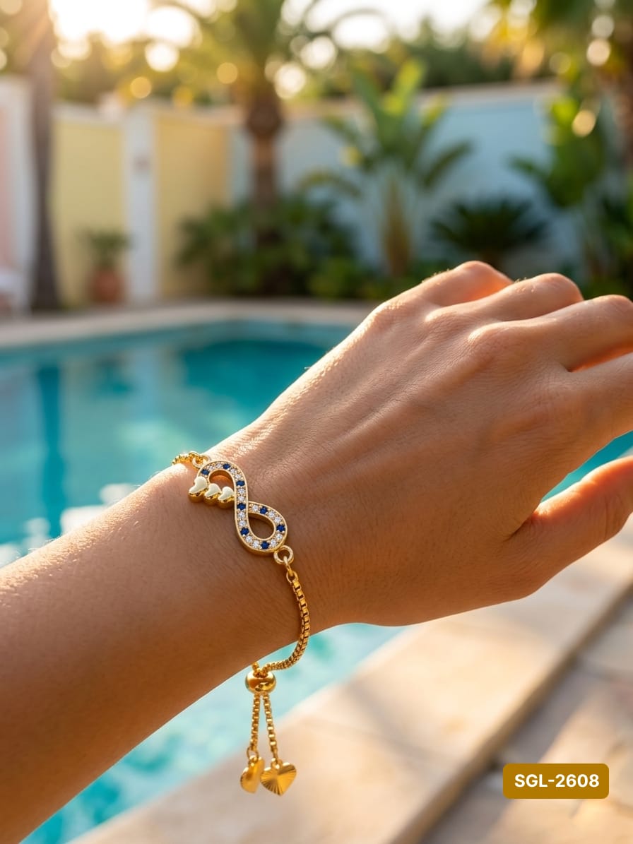 EZA ITALIAN GOLD AND DIAMOND BRACELET