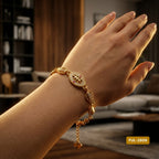 QUEENIE ITALIAN GOLD AND DIAMOND BRACELET