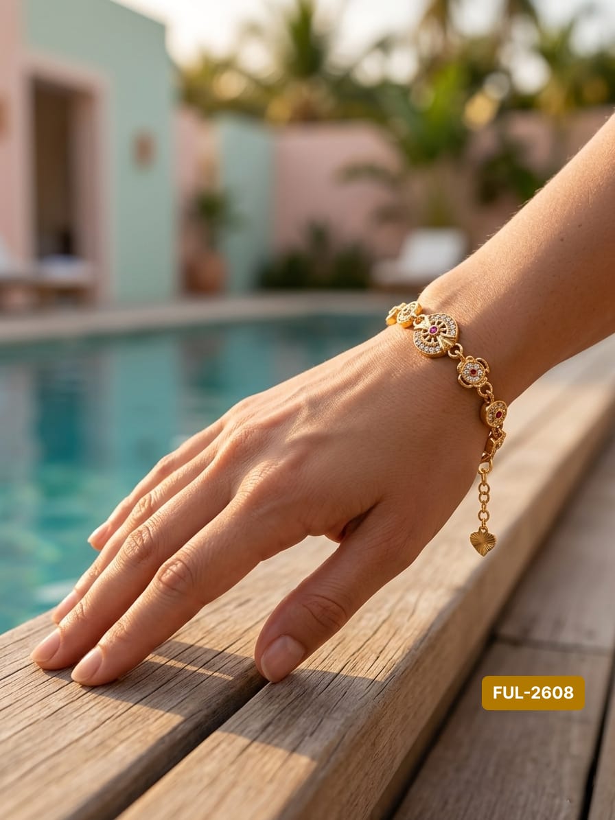 PATRIZIA GOLD AND DIAMOND ITALIAN BRACELET
