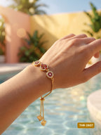 GAIA ITALIAN GOLD AND DIAMOND BRACELET