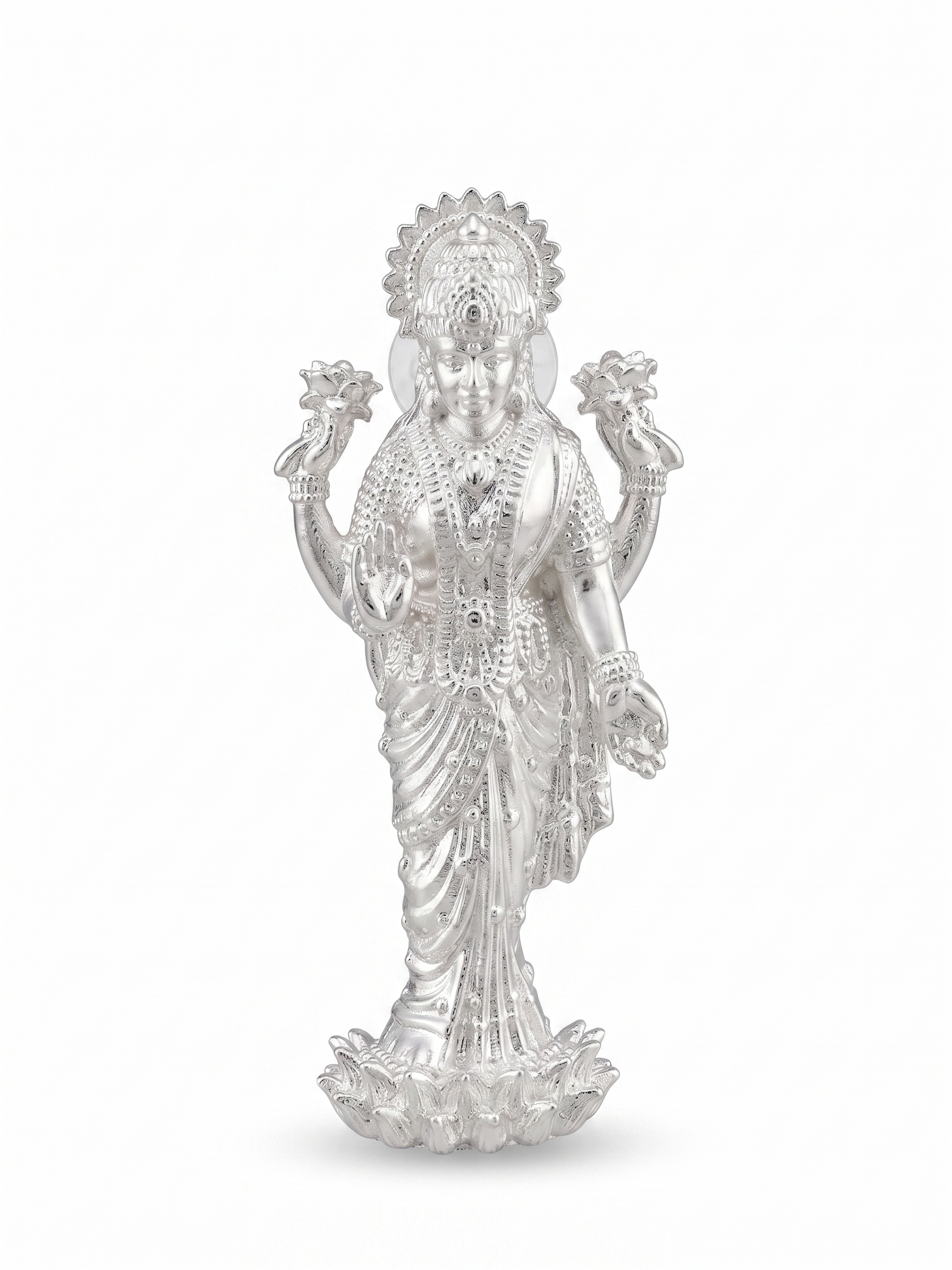 SILVER PLATED LAKSHAMIJI MURTI IDOL