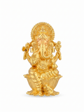 LORD GANESHA GOLD PLATED MURTI IDOL
