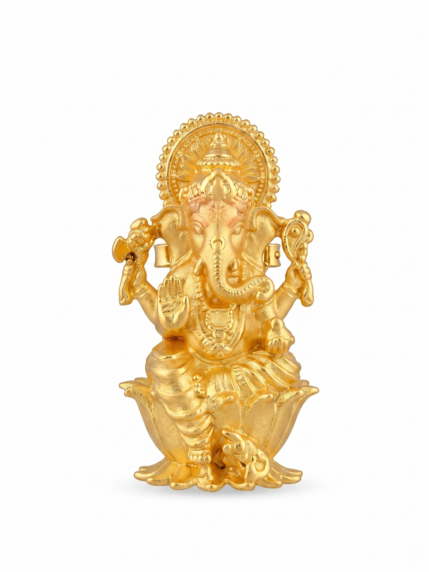 LORD GANESHA GOLD PLATED MURTI IDOL