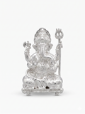 GANESH LORD SILVER PLATED IDOL MURTI