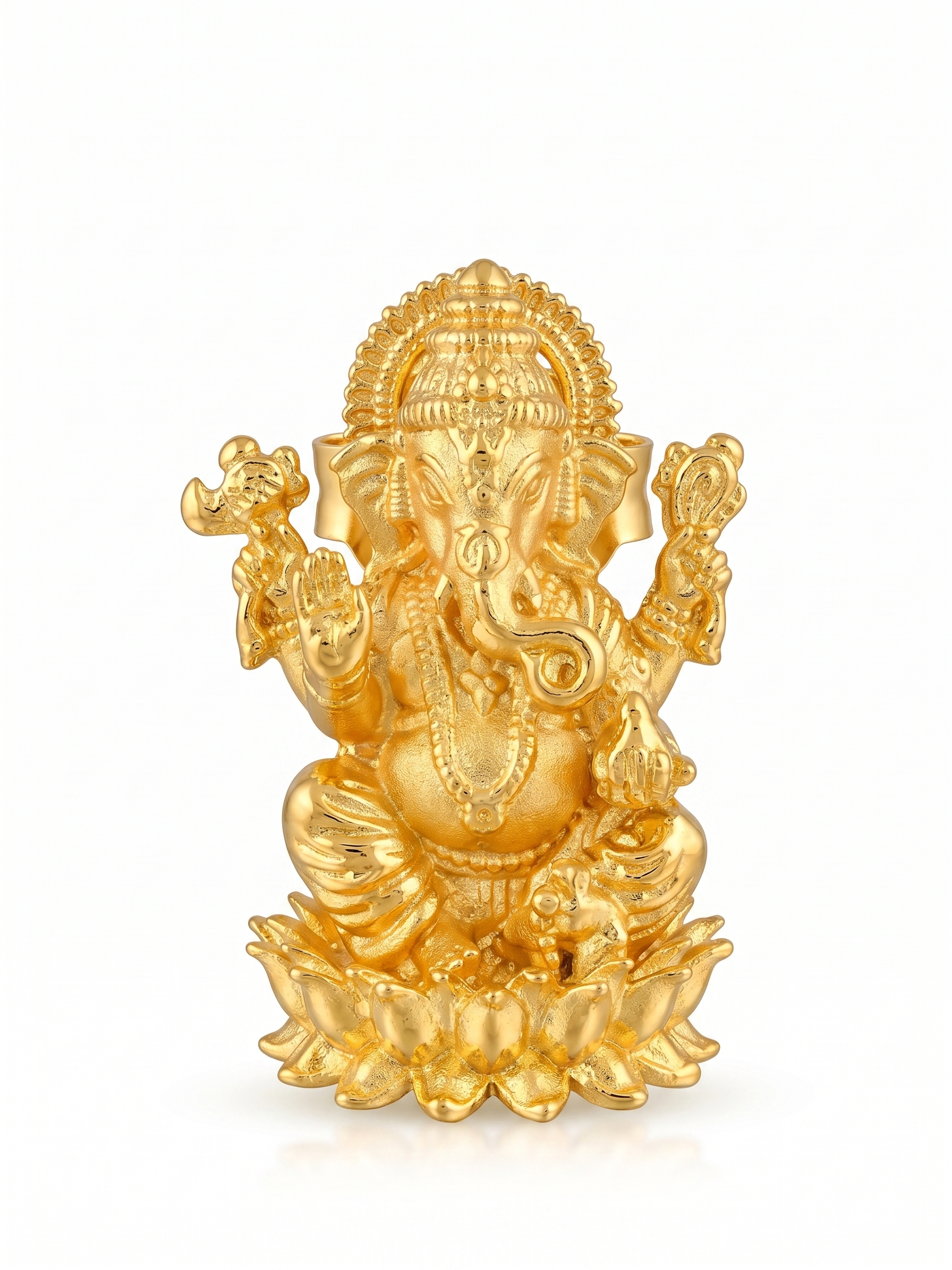 GOLD PLATED GANESH MURTI IDOL